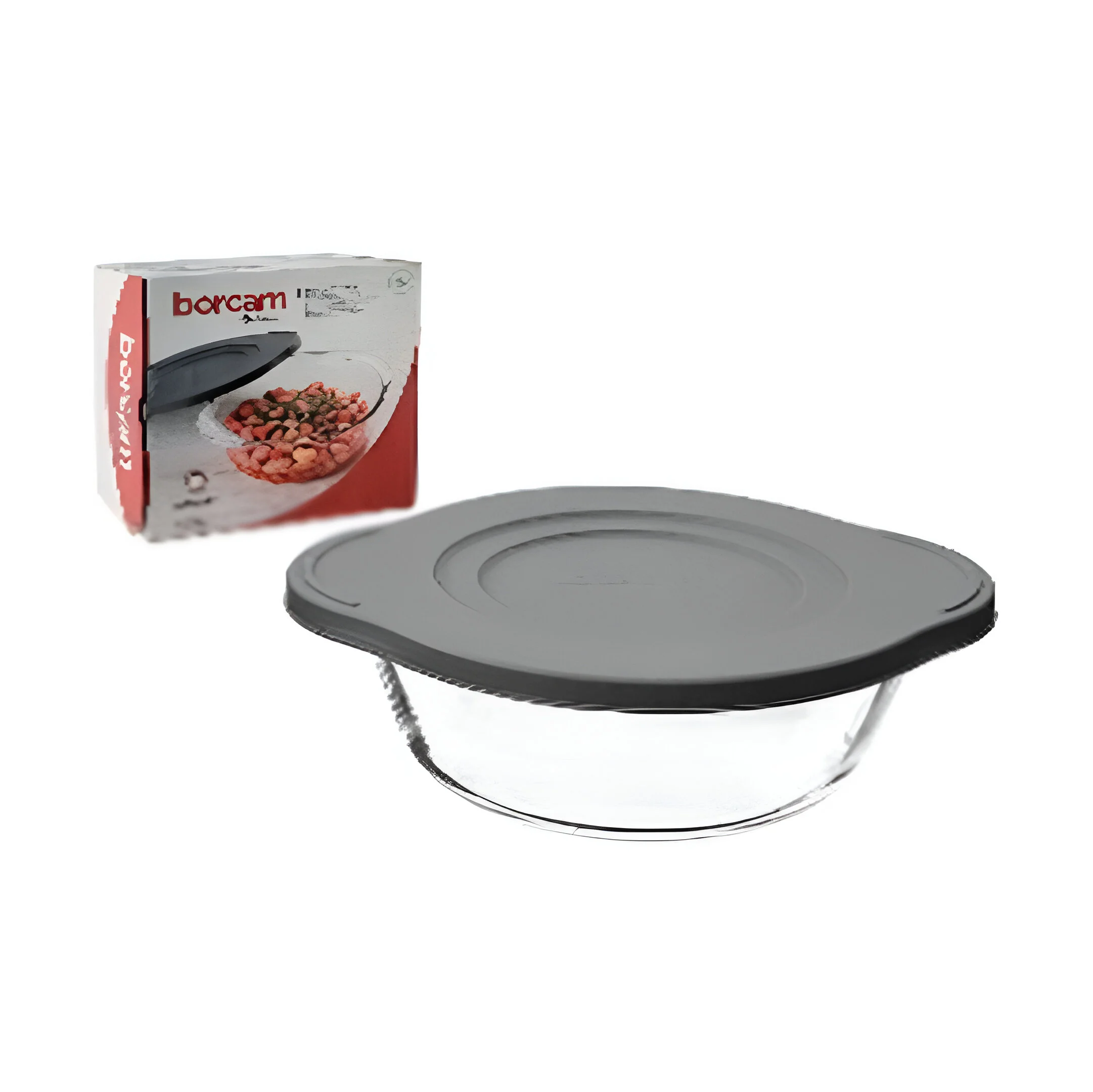 CACEROLA (BORCAM) 840CC 748-59133G TRANSPARENTE/GRIS