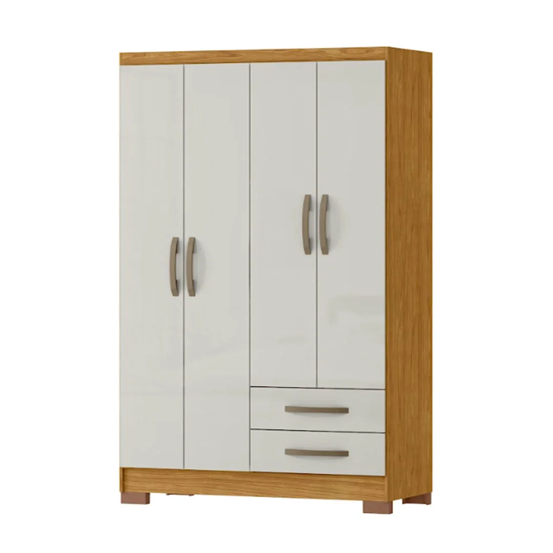 ROPERO SANTIAGO 4PTAS RG120(240856) MARROCOS/ OFF WHITE (2 CAJA)