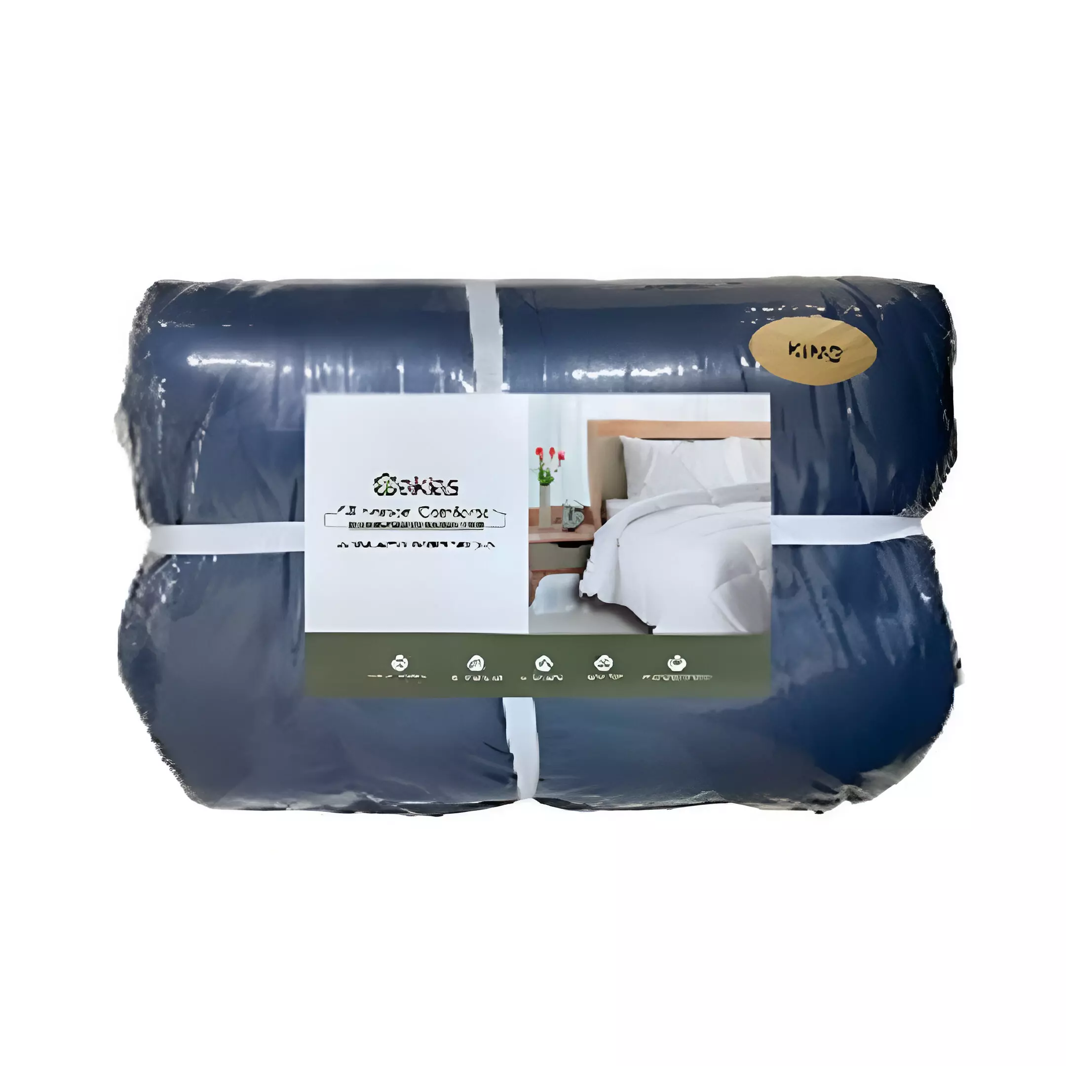 COMFORTER KING 102" X 90" 724-1442934 AZUL MARINO