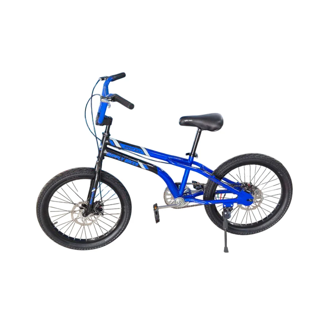 BICICLETA RIN 20 CROSS AZUL/NEGRO BMX SUPPLY