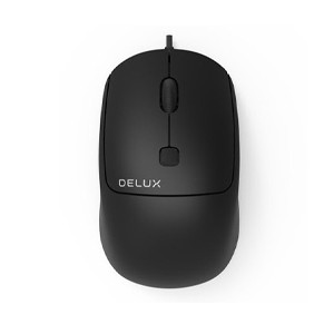 MOUSE DELUX M320BU  ALANBRICO WIRED MOUSE BLACK