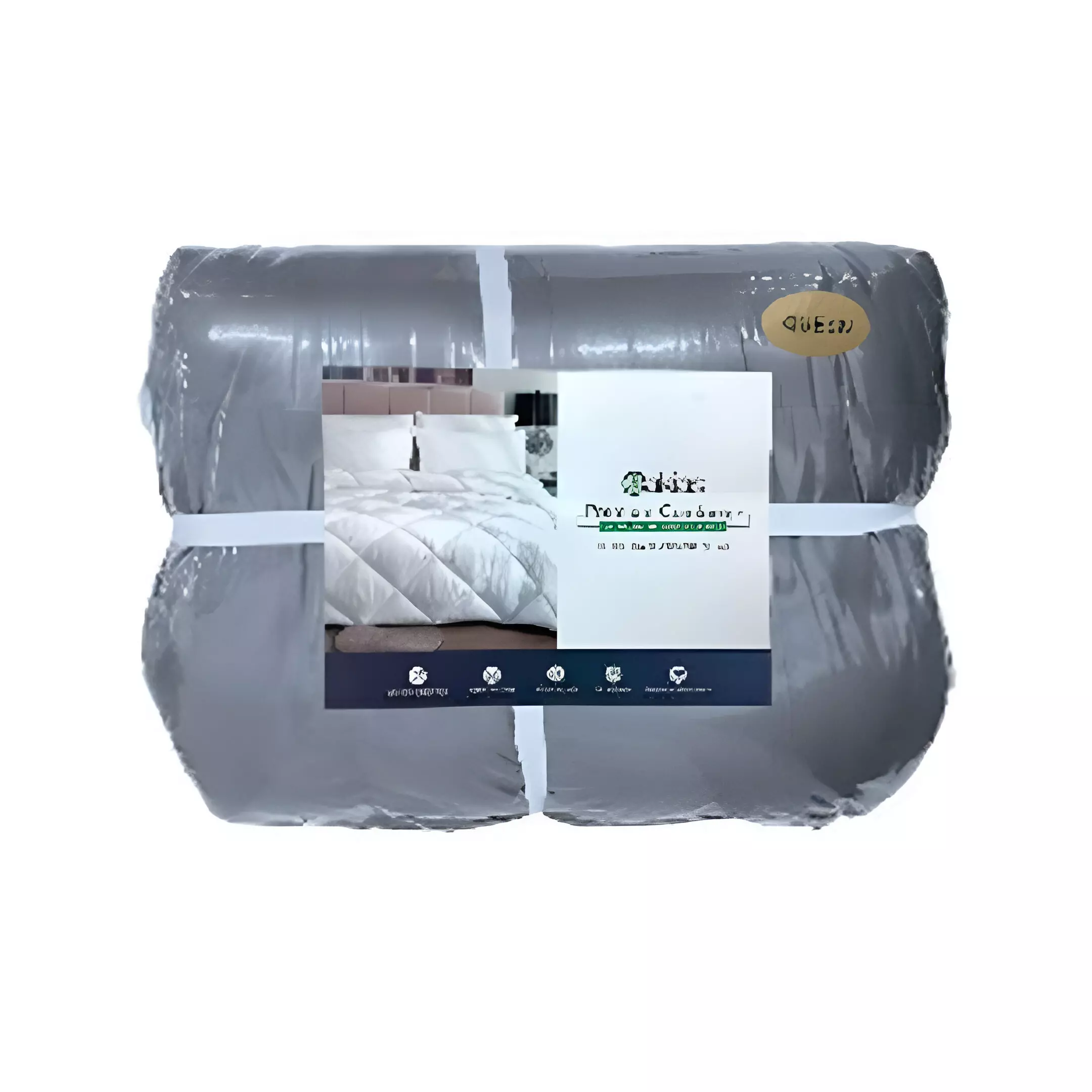 COMFORTER QUEEN 88" X 86" 724-1442920 GRIS