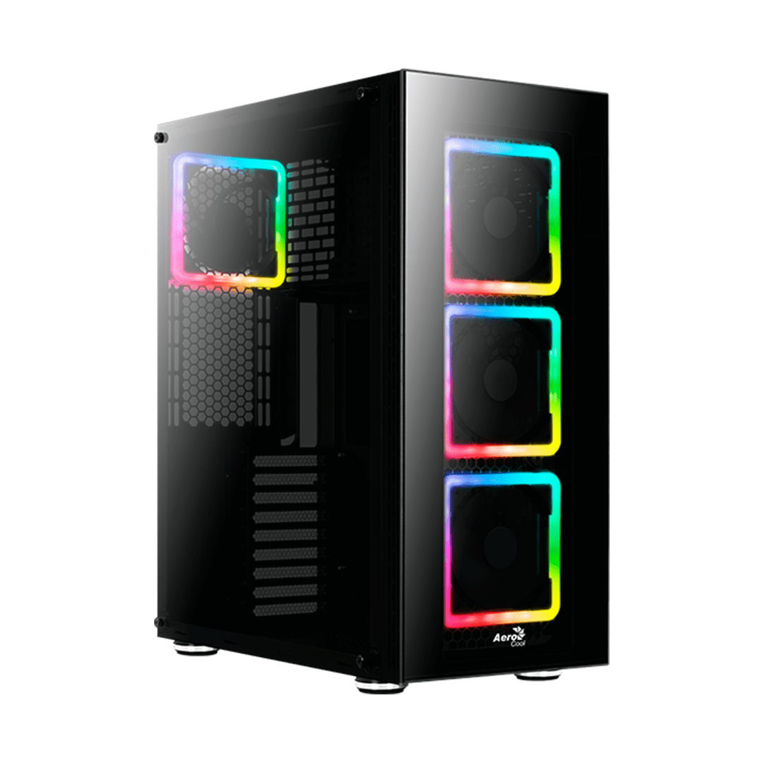 CASE AEROCOOL TOR PRO-G-BK-V1 E-ATX, RGB, BLACK
