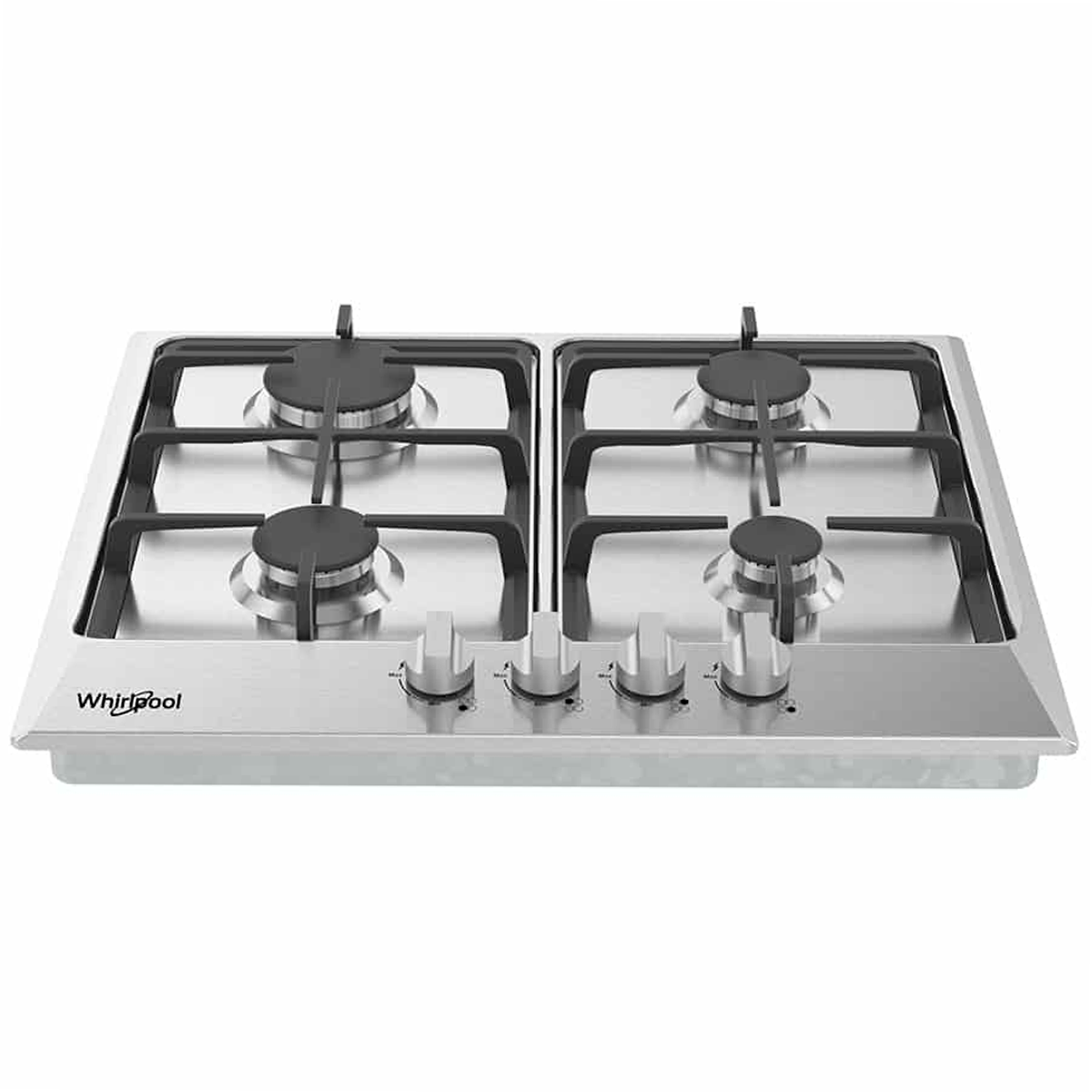 TOPE 24" WHIRLPOOL WP2420S 4 QUEMADORES A GAS INOX