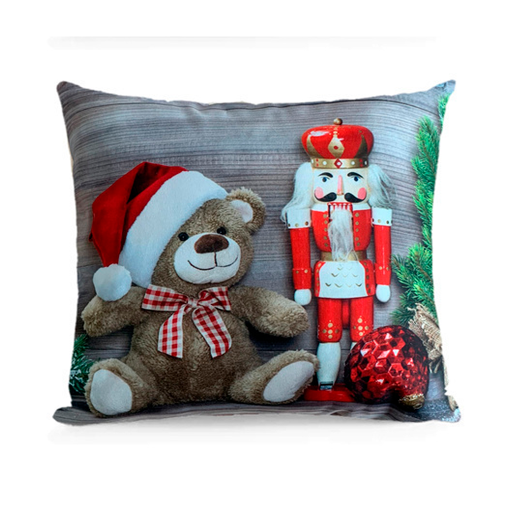 COJIN NAVIDEÑO 40X40CM  (831-XCU-01-22B-3) MULTICOLORES