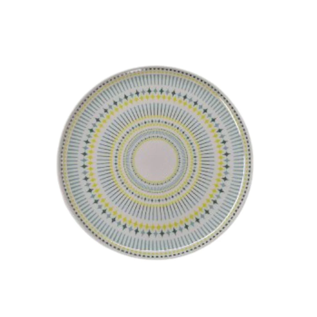 PLATO 11" 726-2403784 BLANCO/VERDE/CELESTE