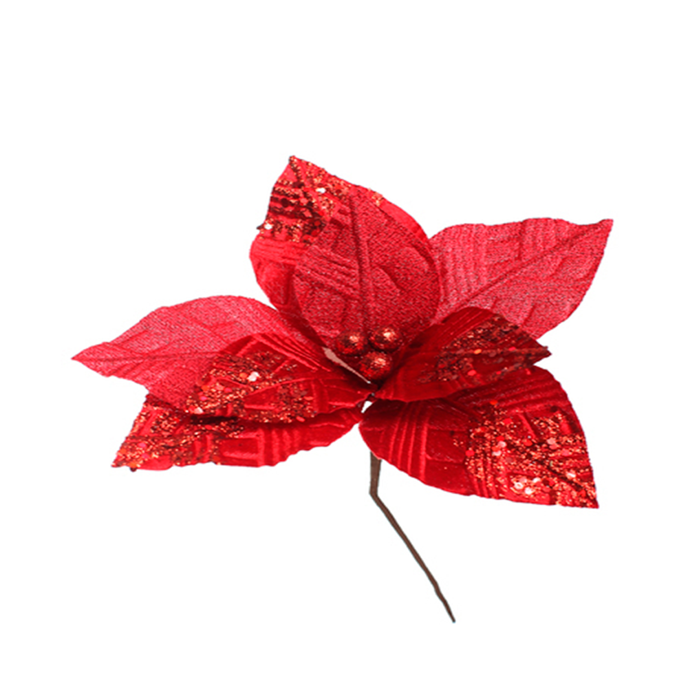 ADORNO PONSETIA  (831-AMX044-1883A) 1 UNI 25CM ROJO